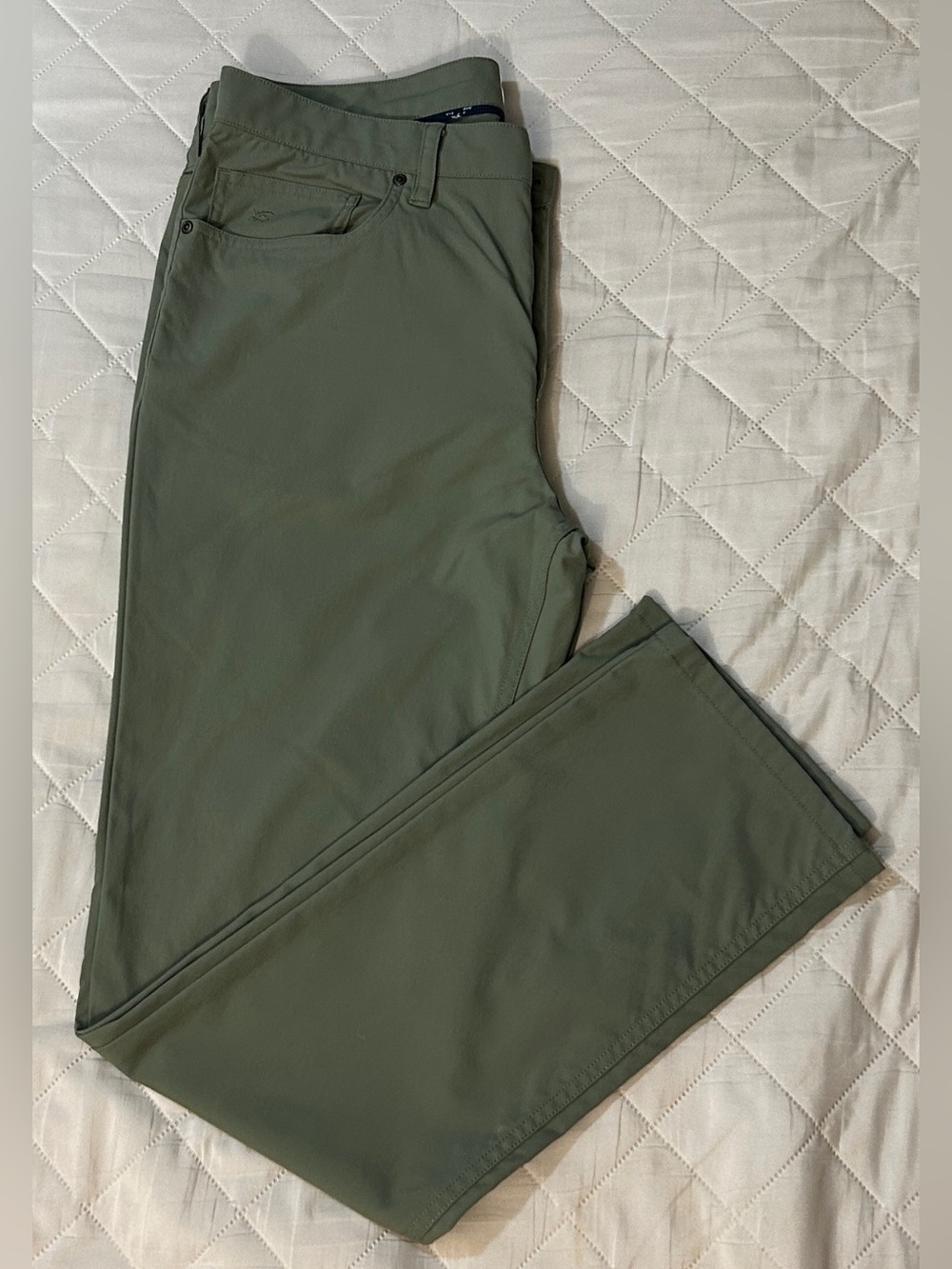 Southern Tide Men’s Intercoastal Performance Pant In Olive Green
